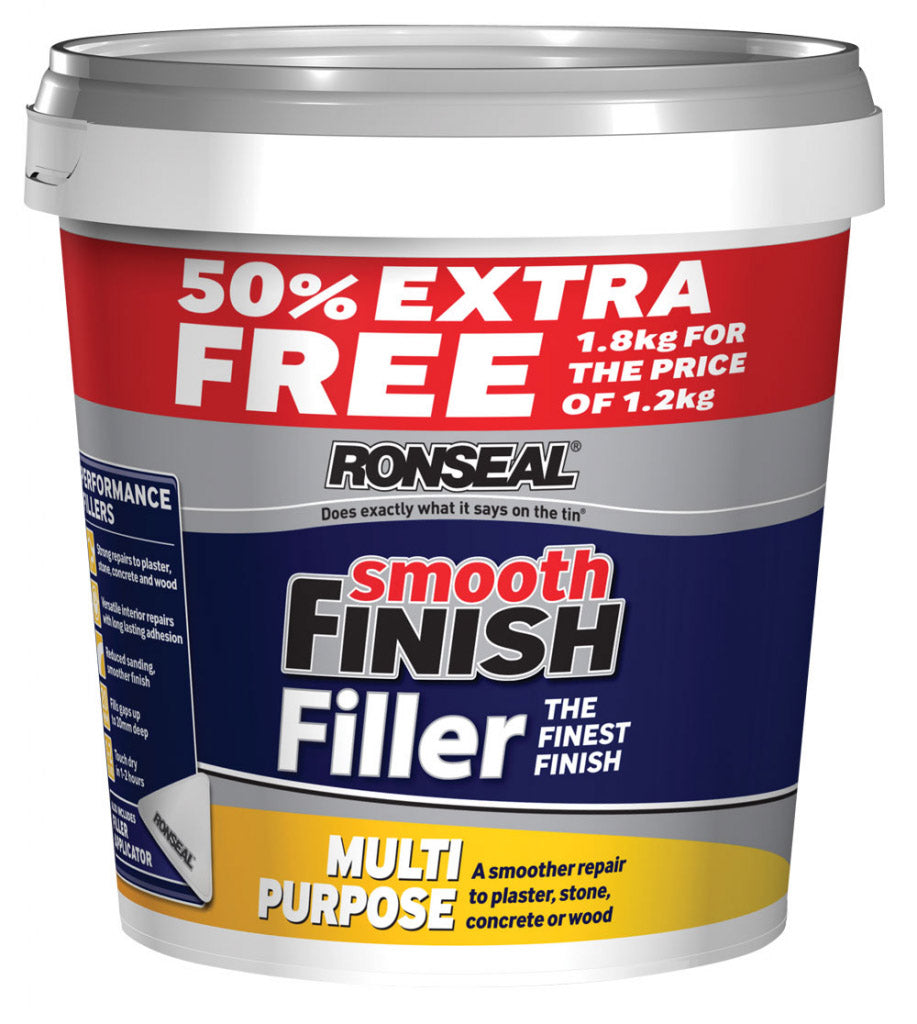 Ronseal Multi Purpose (Ready Mixed) 1.2kg + 50% Free tub