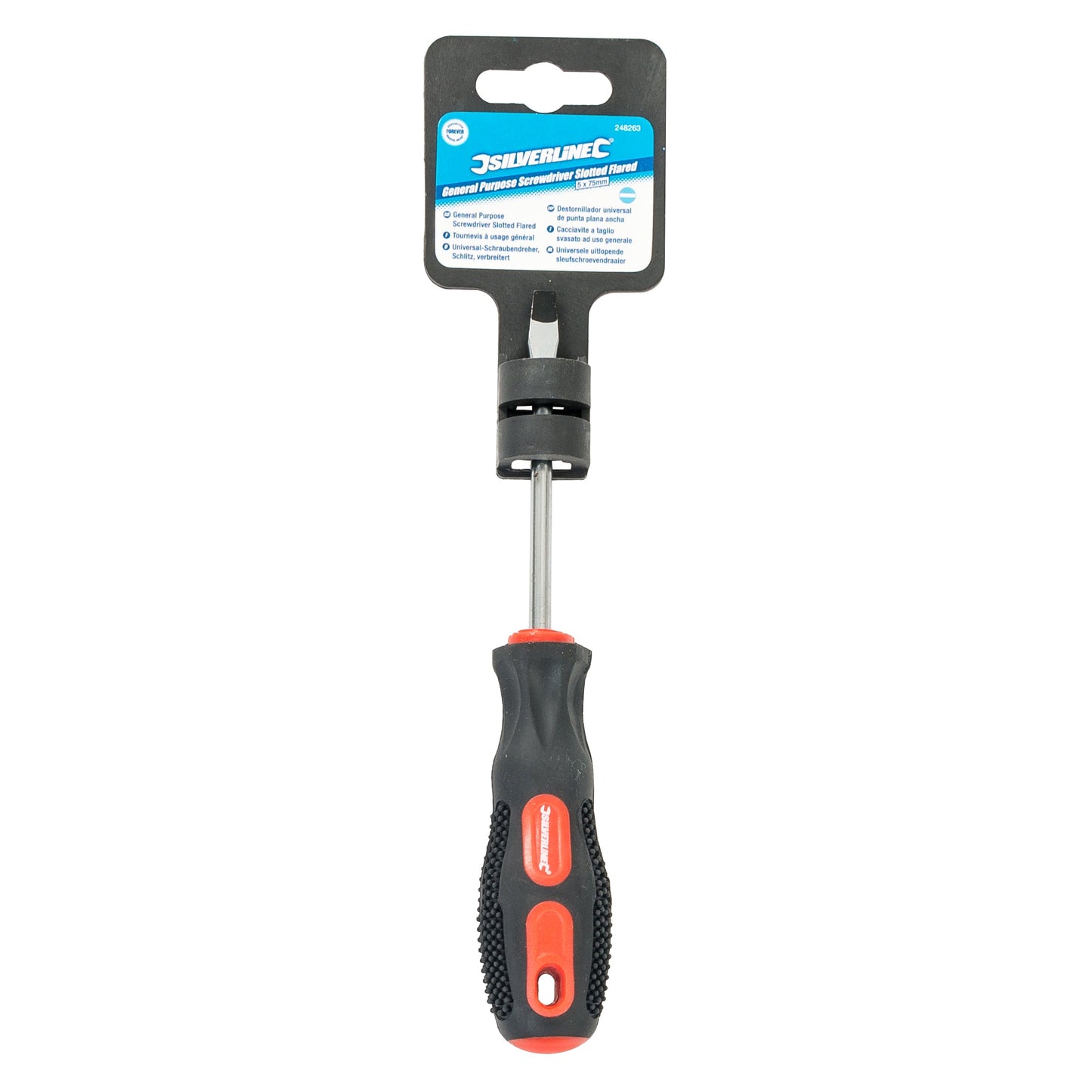 Silverline General Purpose Screwdriver Slotted Flared 9.5mm x 250mm