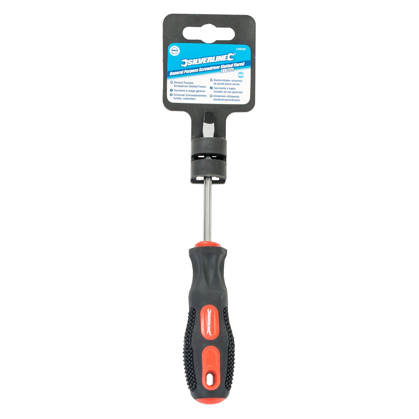 Silverline General Purpose Screwdriver Slotted Flared 8mm x 150mm