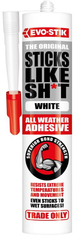 Sticks Like Sh*t White Adhesive
