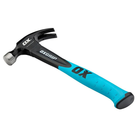 Ox Trade Fibreglass Handle Claw Hammer 567g/20oz
