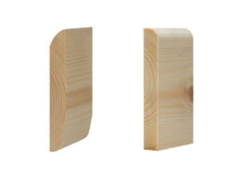 19mm x 125mm Skirting Pencil / Chamfered