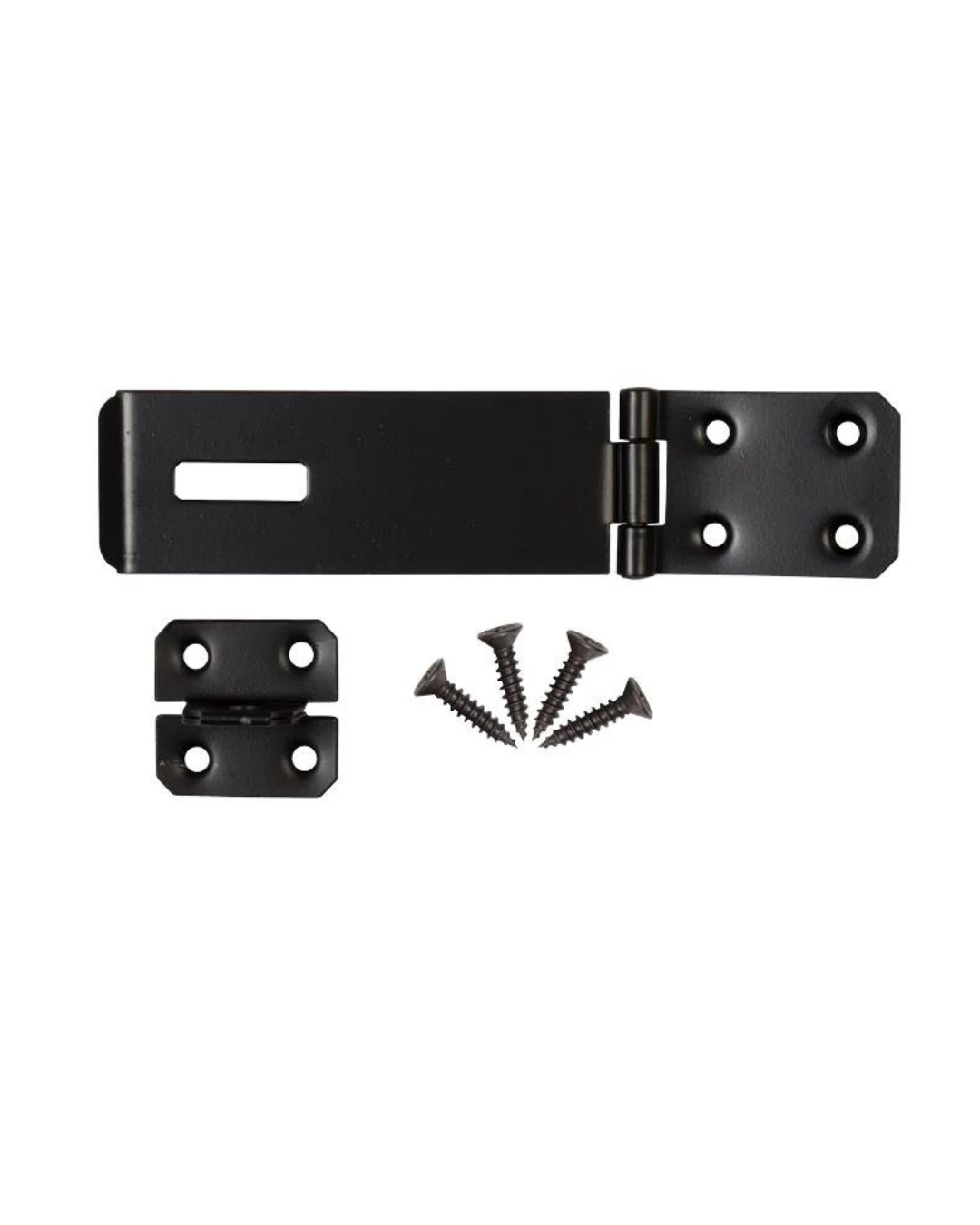 Safety Hasp and Staple 90mm Black Plated