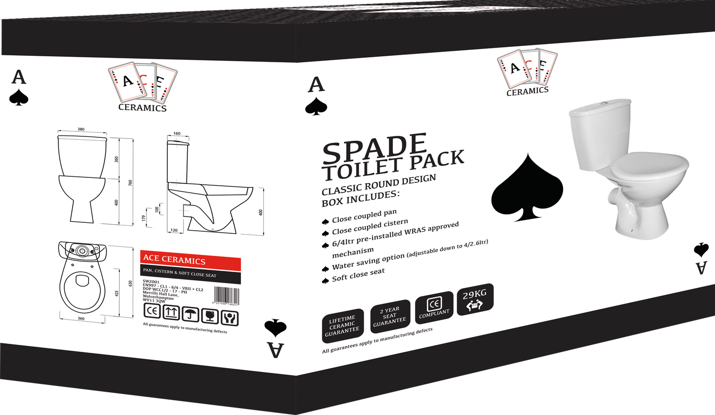 Spade Toilet Set