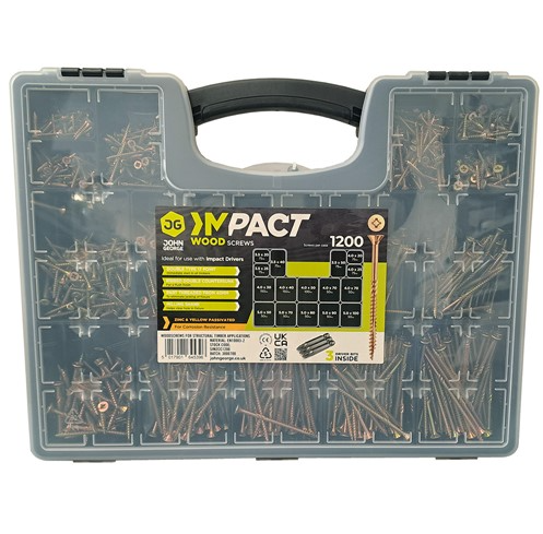 Impact Professional Screw CSK Pozi Case 1200 Pieces