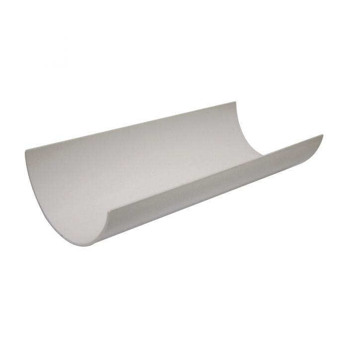 White Half Round Gutter 4m x 112mm