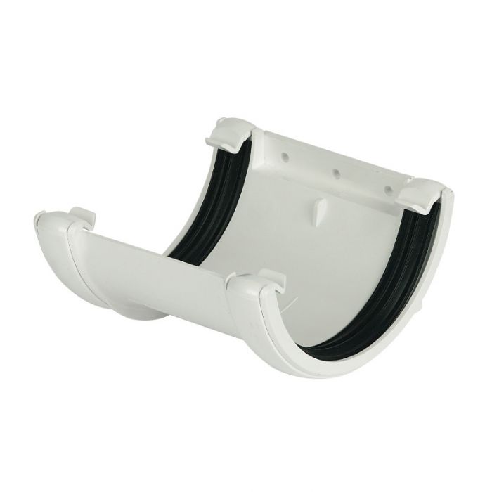 White Round Union Gutter