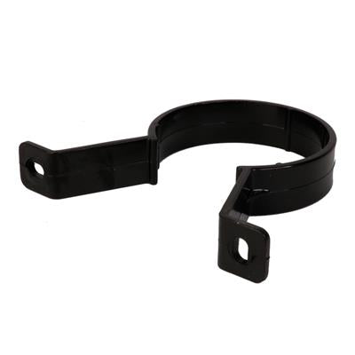Black Round Downpipe Clip 68mm