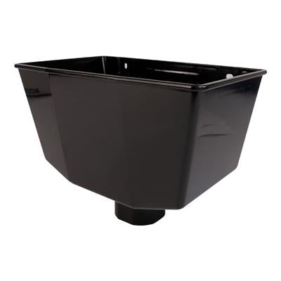 Black Round Downpipe Hopper