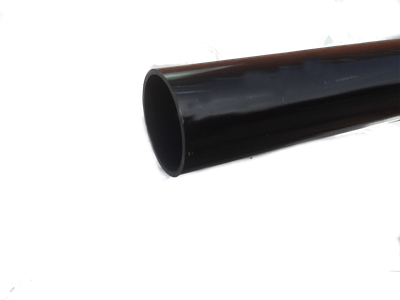 Black Round 4m Downpipe 68mm
