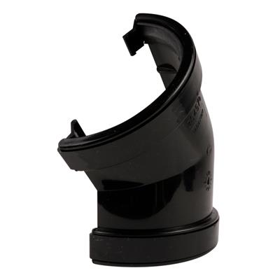 Black Round Gutter 135 Gutter Angle