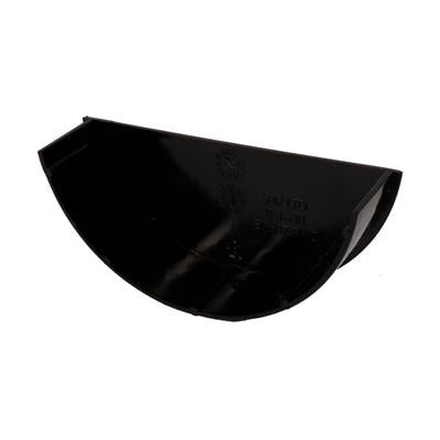 Black Round Gutter Internal Stop End
