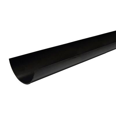 Black Half Round Gutter 4m x 112mm