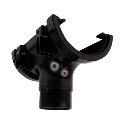 Black Round Running Outlet Gutter